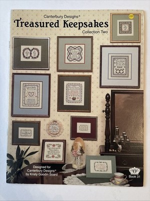 Vintage Treasured Andenken Kreuzstich Muster Heft von Canterbury Designs