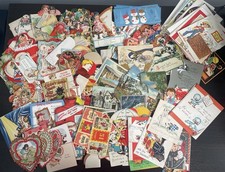 Vintage Greeting Card Lot, Valentines, Paper Ephemera, Postcards 200+ Pieces