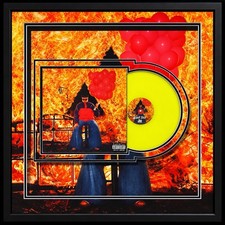 OLIVER TREE Signed 3D Framed - Sealed - Yellow - Ugly Is Beautiful Vinyl