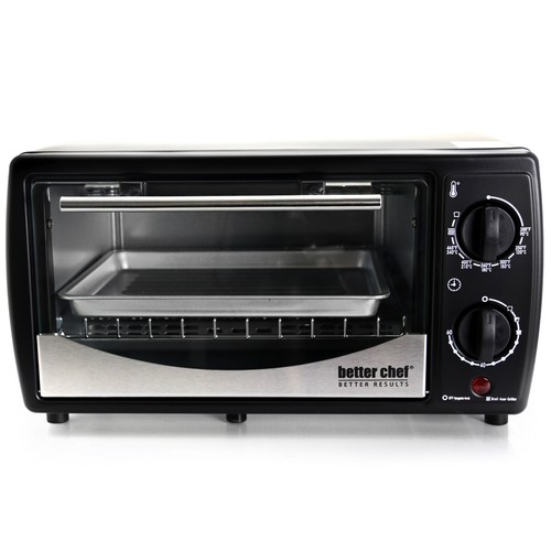 Horno tostador Better Chef 9 litros - negro con frente de acero inoxidable - Imagen 3 de 5