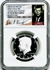 2024 S 50C KENNEDY SILVER HALF DOLLAR PROOF NGC PF70 UCAM SIGNATURE LABEL
