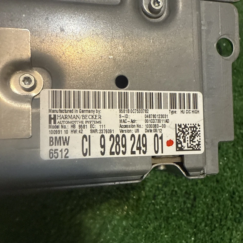 BMW 528i 535i 550i 750i 2012-2013 estéreo medios infoentretenimiento computadora OEM usada Foto 2 de 4