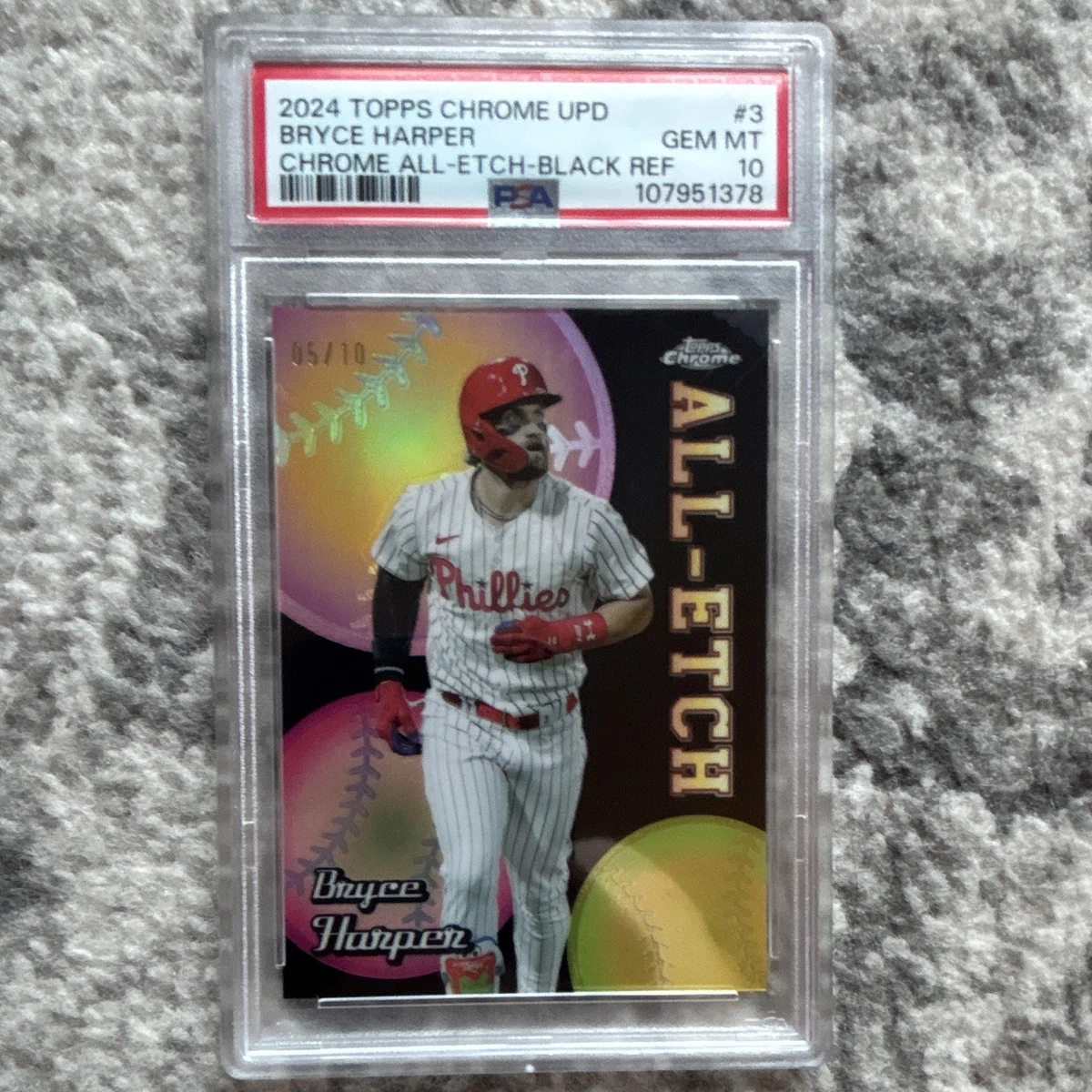 Bryce Harper Professional Sports Authenticator (PSA) Baseball