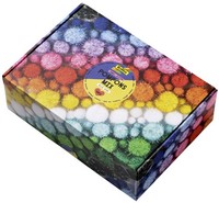 Folia Pompons-Mix Glitter Jumbobox 300 G Sortiert