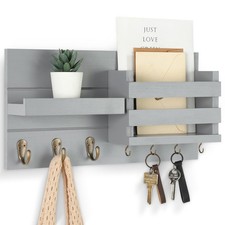 Mail Organizer for Wall Mount – Key Holder with Shelf Includes Letter Holder ...