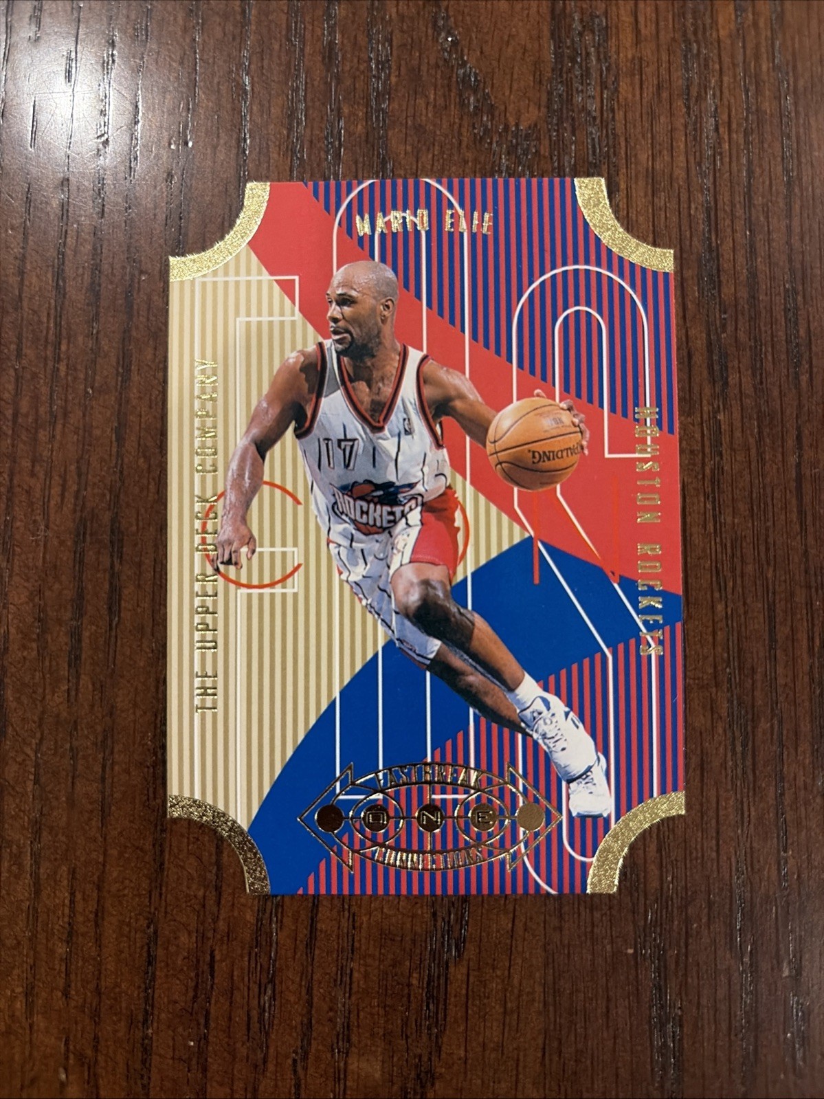 1996-97 Upper Deck Fast Break Connections Die Cut Mario Elie #FB4 - Rockets