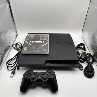Sony PlayStation 3 PS3 Slim Console 320GB (3001B) w/Controller & Cables Working!