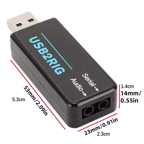 USB Sound Card Audio&Serial Ports Integrated Digital Modes Interface USB2RIG - 第 13/13 張圖片