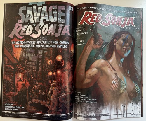 Cubierta exclusiva Savage Red Sonja #1 variante RICC (2023, dinamita) - Imagen 7 de 12