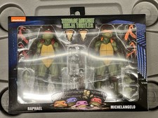 TMNT Teenage Mutant Ninja Turtles Raphael & Michelangelo 7 Figures 2-Pack Neca