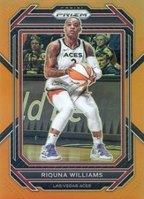 2023 Panini Prizm WNBA RIQUNA WILLIAMS #128 ORANGE PRIZM /99 ACES