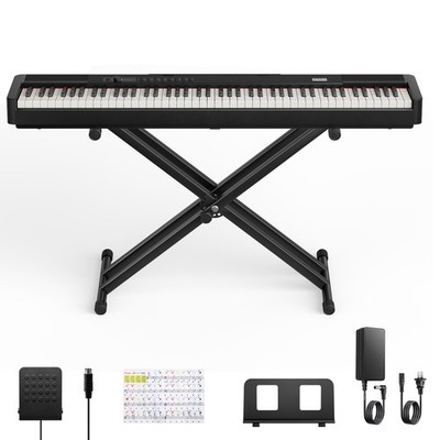 Donner DEP-20 88-Key Fully-Weighted Digital Piano with Stand (3