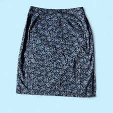 Vintage Y2K Blue Gap Stretch Denim Straight Midi Cotton Skirt Size 2