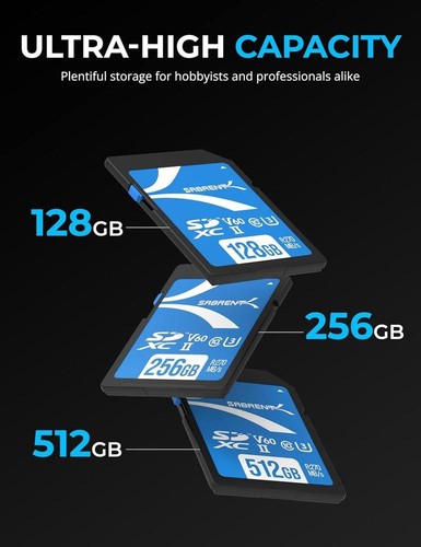 Rocket V60 256GB SD UHS-II Memory Card R270MB/s W170MB/s (SD-TL60-256GB) - Picture 5 of 8