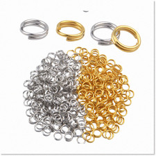 600 Silver 6mm Split Rings for Jewelry Making