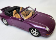 Burago PORSCHE 911 CARRERA Convertible PURPLE...