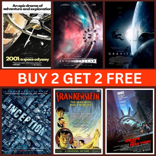SCI-FI MOVIE PRINTS - CLASSIC POSTERS - A4 A3 A5 - HOME DECOR WALL ART