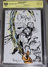 Beta Ray Bill #1 Daniel Warren Johnson Autograph CBCS 9.8 B&W Sketch Signed Auto