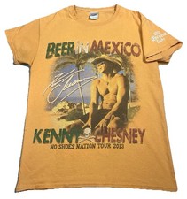 Kenny Chesney Shirt No Shoes Nation Tour 2013 Beer In Mexico Orange Mens Size S