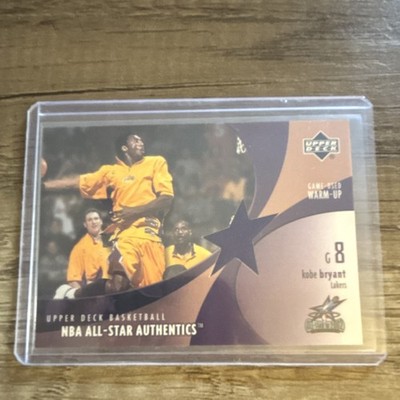 Upper Deck Kobe Bryant Lakers NBA All-Star Authentics Game-Used Warm-Up Card