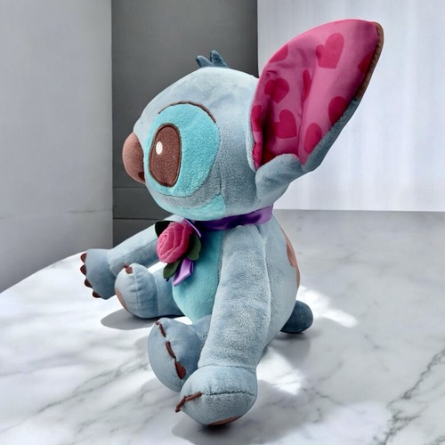 DISNEY THEME PARK EXCLUSIVE Valentine’s 10" STITCH PLUSH TOY Figure DISNEYLAND - Picture 3 of 19