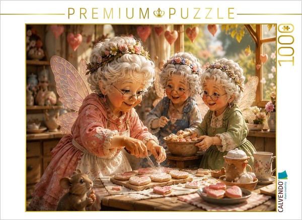 Calvendo Puzzle Heart-Shaped Cookies | 1000 Pieces, Finished Size 25.2 × 18.9 In-image