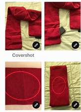 Cozy Spot Women s Red Solid Fleece neck warme...