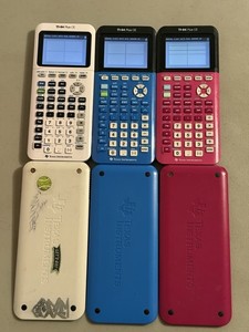 Texas Instruments TI-84 Plus Ce Graphing Calculator Lot of 3 - Tested Working