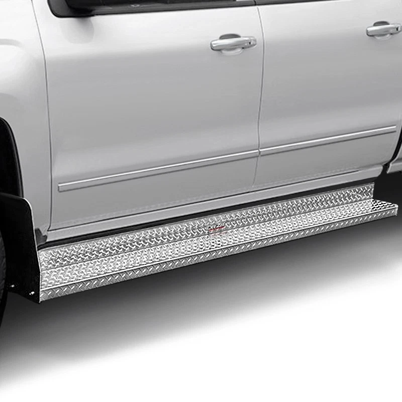 For Chevy Silverado 2500 HD 01-14 Dee Zee 6" Brite-Tread Silver Running Boards - Imagem 2 de 4