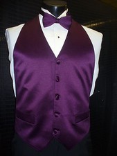Formal Vest Backless - Plum BBB 88552