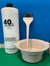 Paul Mitchell Cream Developer 40Volume, Color Brush &  Color Bowl  New