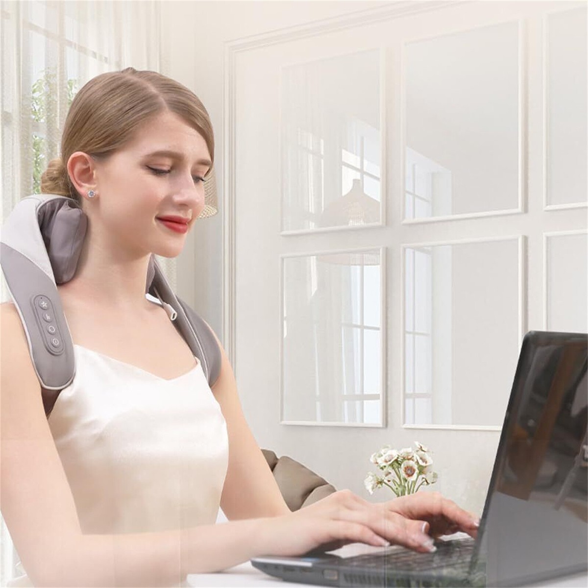 5D Massagers for Neck and Shoulder with Heat Goletsure Pain Relief Deep  Kneading | eBay