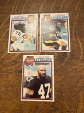1979 Topps #65 Joe Greene 255 LC Greenwood  275 Mel Blount Pittsburgh Steelers