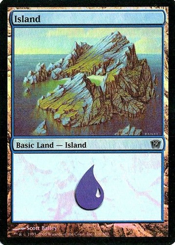 MTG - 9th Edition - Island #338 - Foil - Various conditions - 第 1/1 張圖片