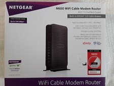 Netgear N600 WiFi Certified Cable Modem Router C3700 Open Box