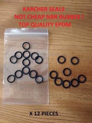 12 X KÄRCHER HD HDS SCHLAUCHTÜSE STRAHLLANZE ERSATZ O-RING DICHTUNGEN (EPDM TOP QUALITÄT)