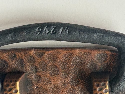 HAMMERED METAL COPPER FINISH ARTS & CRAFTS MISSION STICKLEY TYPE DRAWER PULL - Bild 3 von 5