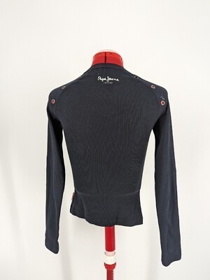 Pepe Jeans Vintage 90s Y2K Bodycon Union Jack Sequin Punk