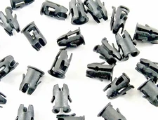 Emblem Trim Barrel Clips Tubular Nuts Fit 3/16" Hole- 1/8" Stud (Qty-25) #218AA