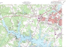 South River Quadrangle Maryland 1970 USGS Topo Map 7.5 Minute Topographic