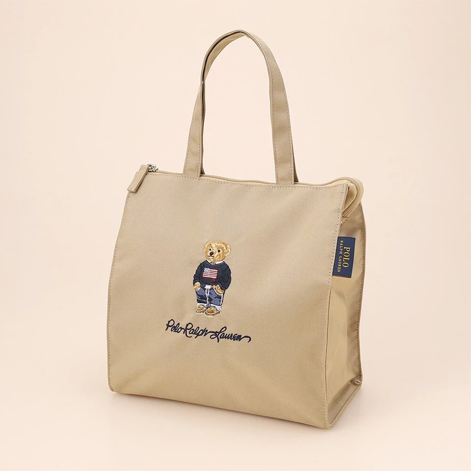 POLO RALPH LAUREN Tote Bag Polo Bear Embroidery 2 Colors 22648 - Image 2 of 2