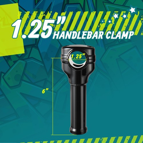 6" Rise 1.25" Clamp Motorcycle Handlebar Riser for Harley Softail Dyna XL 883 - Imagen 3 de 7