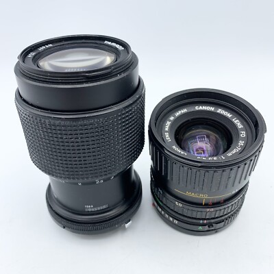 Canon 35-70mm f/3.5-4.5 FD Zoom Lens & Tamron 70-210mm f/4-5.6 PARTS REPAIR