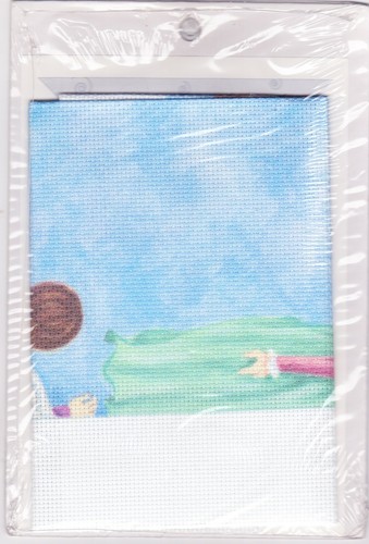 Counted Cross Stitch Kit: A Daughter is a Gift from God, Pre-printed Aida - Picture 2 of 2