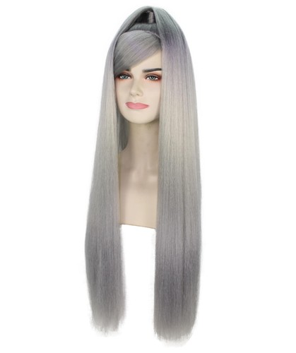 HPO Adult Women's Grey American Pop Star High Ponytail Wig,HW-7000 - Picture 2 of 9