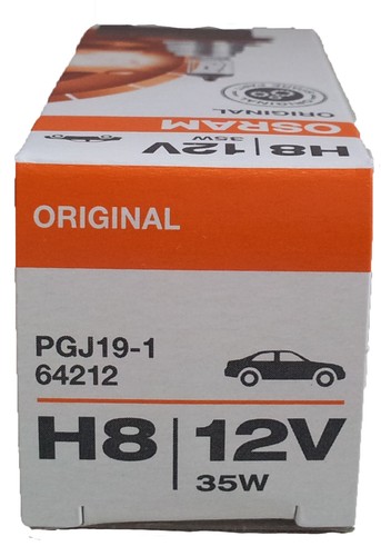 H8 OSRAM Original Spare Part 64212 1er 12V 35W PGJ19-1 GERMANY - Picture 4 of 5