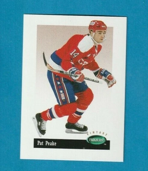 1994-95 Parkhurst VINTAGE insert # V63 Pat Peake WASHINGTON CAPITALS - Image 3 of 3