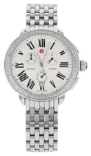 Michele Serein Chronograph Diamonds  Womens Stainless Steel Watch (MWW21A000001)