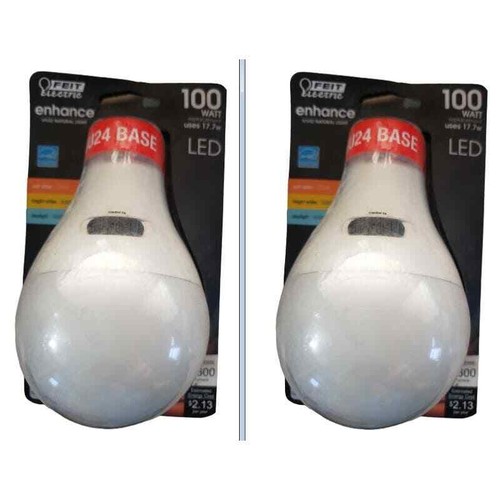 2 Bulbs, 17.7W/100W, A21 Dimmable GU24 Base CEC CCT ENERGY STAR 90+ CRI LED - Picture 5 of 6
