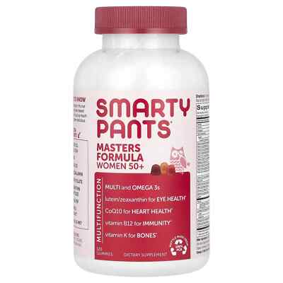 SmartyPants Gummy Multivitamin for Women 50 and Over: Omega 3 Fish Oil (EPA/DHA)